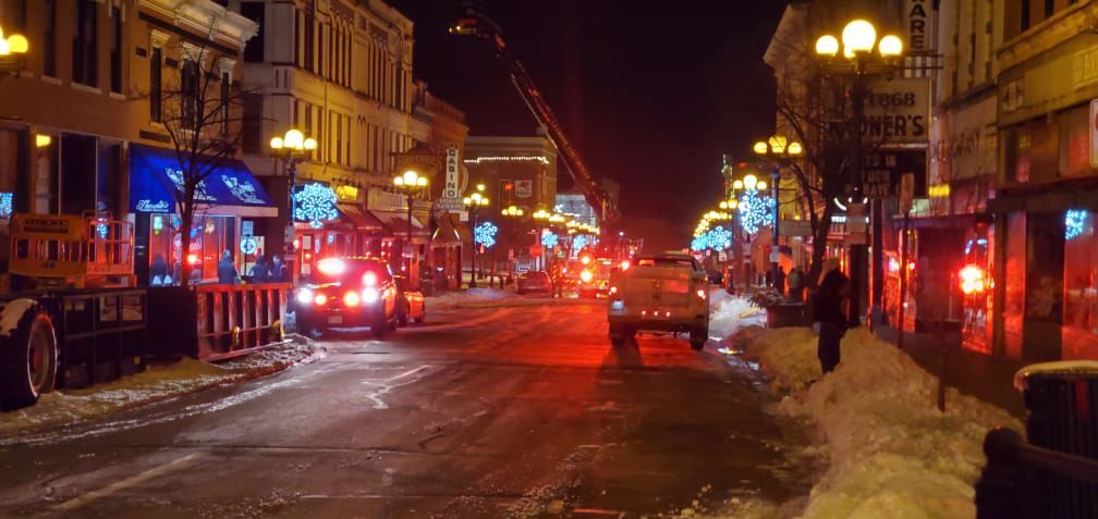 Downtown fire